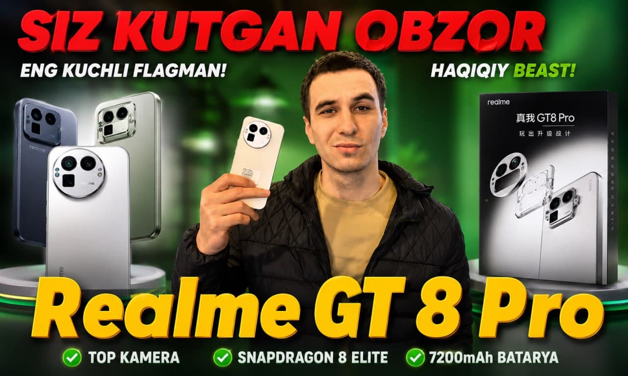 Realme GT 8 Pro — YouTube thumbnail